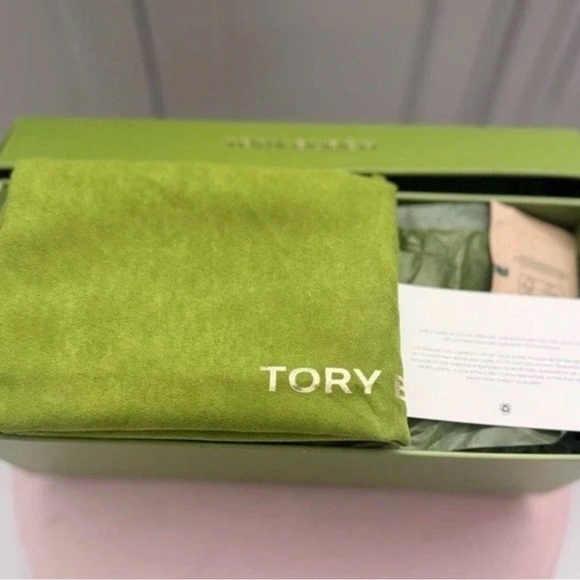 Tory Burch Black Logo Slide Sandals SIZE 5 - Picture 4 of 5